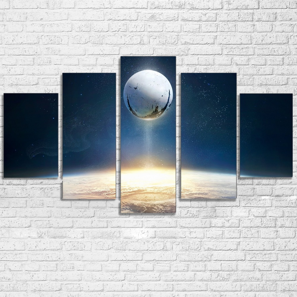 Space Themed Canvas Posters Set - SpaceHomeDecors.com