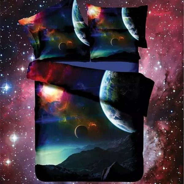 Galaxy Planets Printed Bedding Set 2