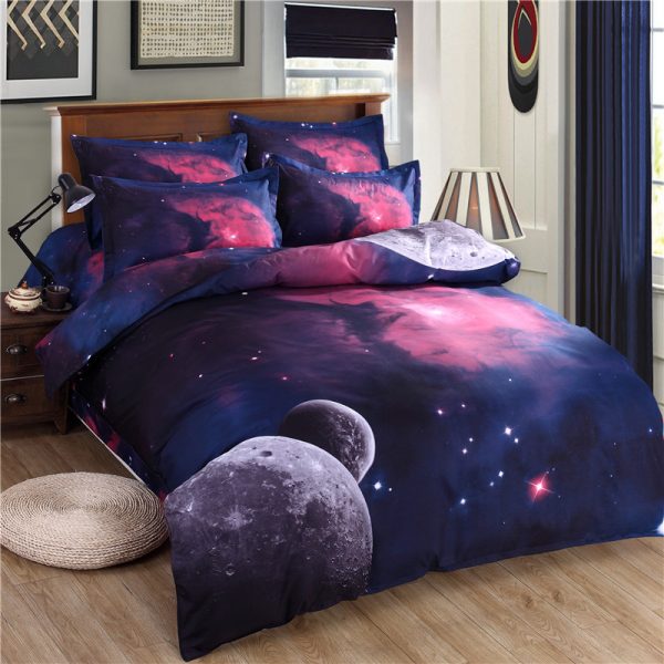 Galaxy Planets Printed Bedding Set 4