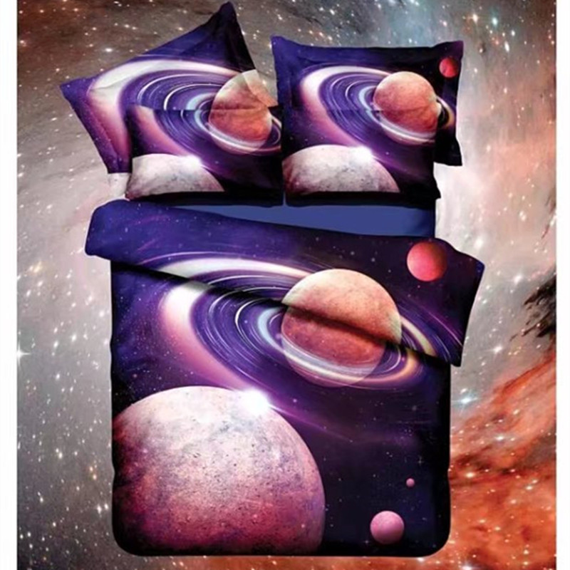 Galaxy Planets Printed Bedding Set