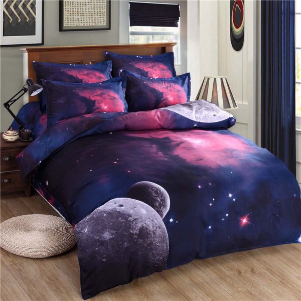 Galaxy Planets Printed Bedding Set - SpaceHomeDecors.com
