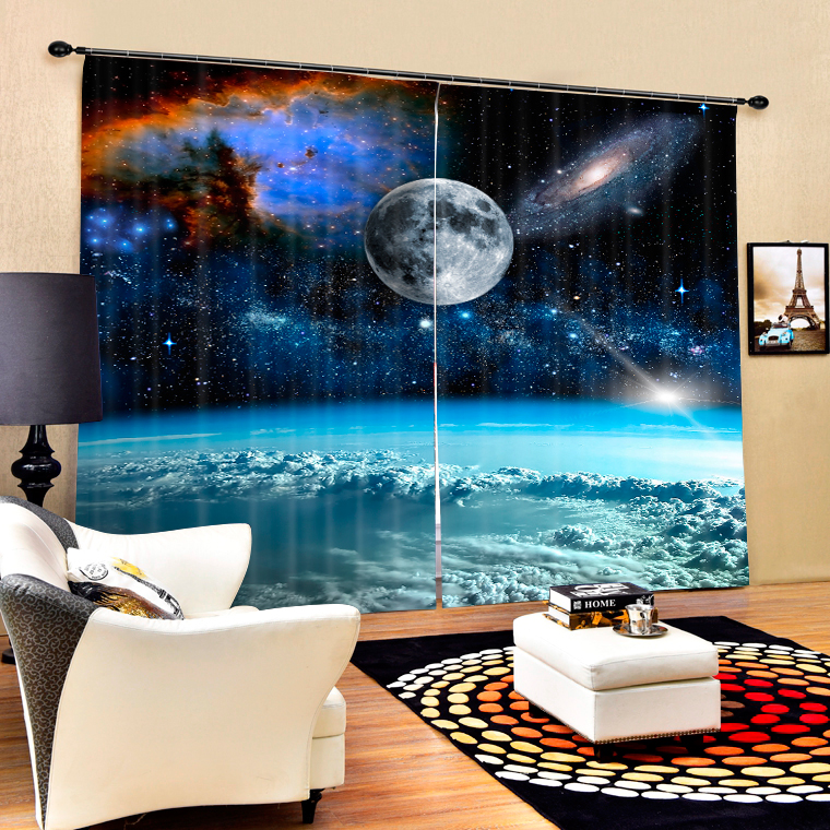 Stars and Planets Blackout Curtains