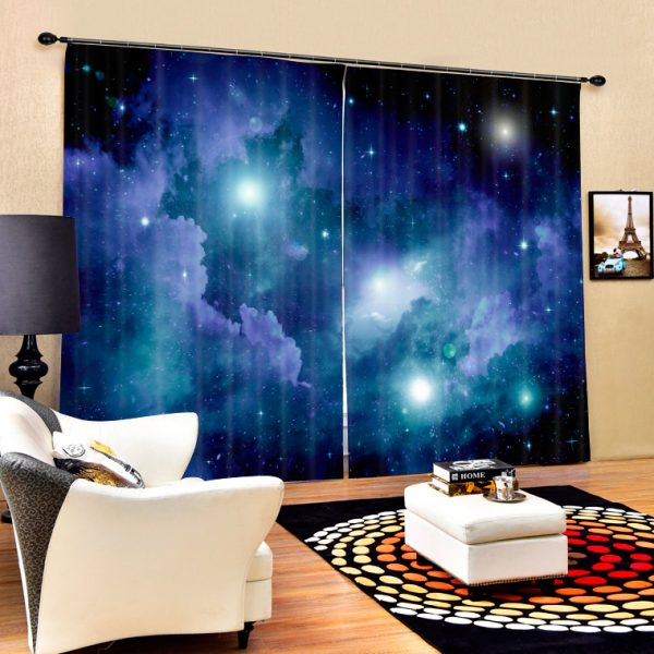 Stars and Planets Blackout Curtains 2