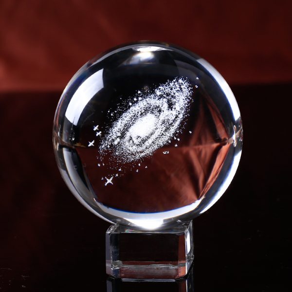 6 cm Crystal Ball with Galaxy Engraving 4