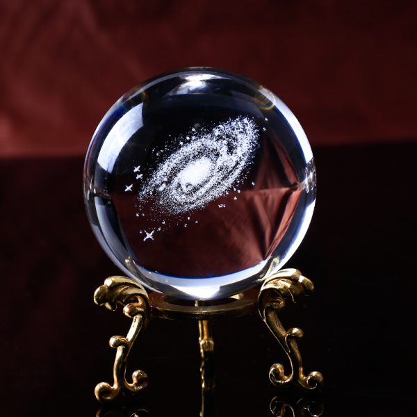 6 cm Crystal Ball with Galaxy Engraving 2