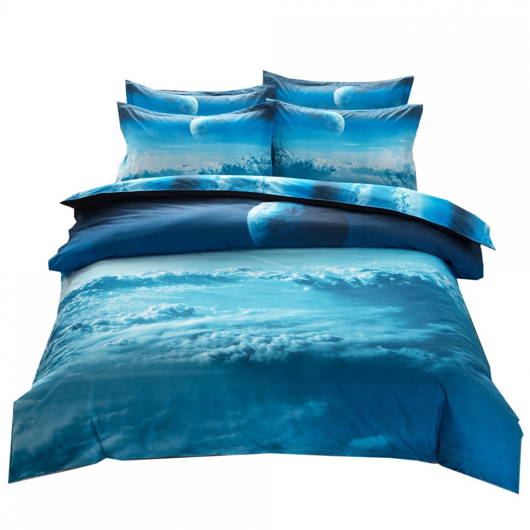 3D Galaxy Printed Bedding Set - SpaceHomeDecors.com