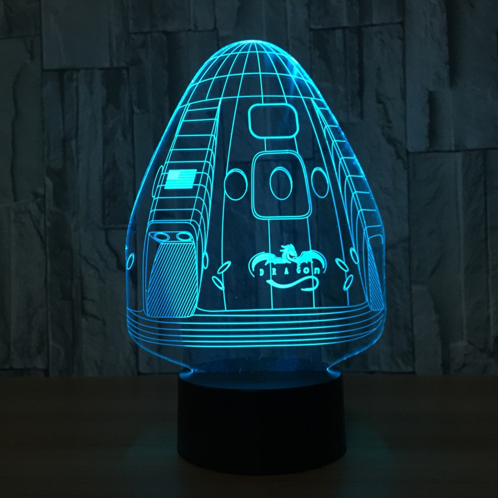 3D Space Capsule LED Night Lights