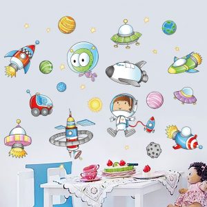 Outer Space Collection Wall Stickers Nursery Decal Kids Boys