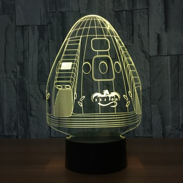 3D Space Capsule LED Night Lights 2