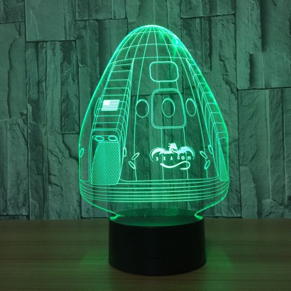 3D Space Capsule LED Night Lights 3