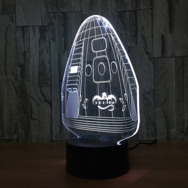 3D Space Capsule LED Night Lights 4