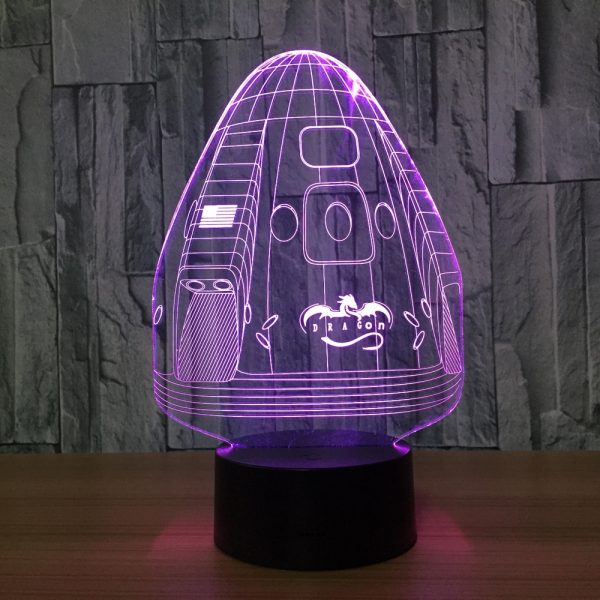 3D Space Capsule LED Night Lights 1