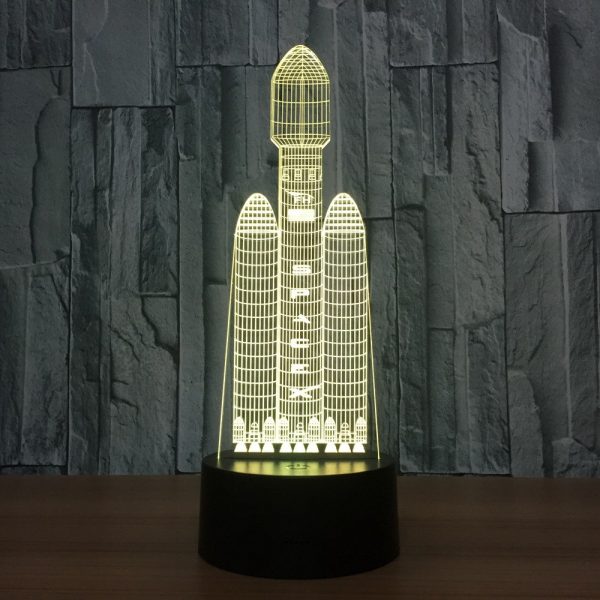 3D Stereoscopic Space Shuttle LED Night Lights 2