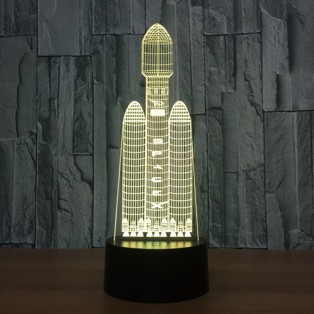 3D Stereoscopic Space Shuttle LED Night Lights