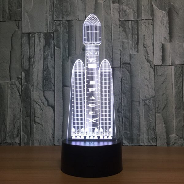 3D Stereoscopic Space Shuttle LED Night Lights 4